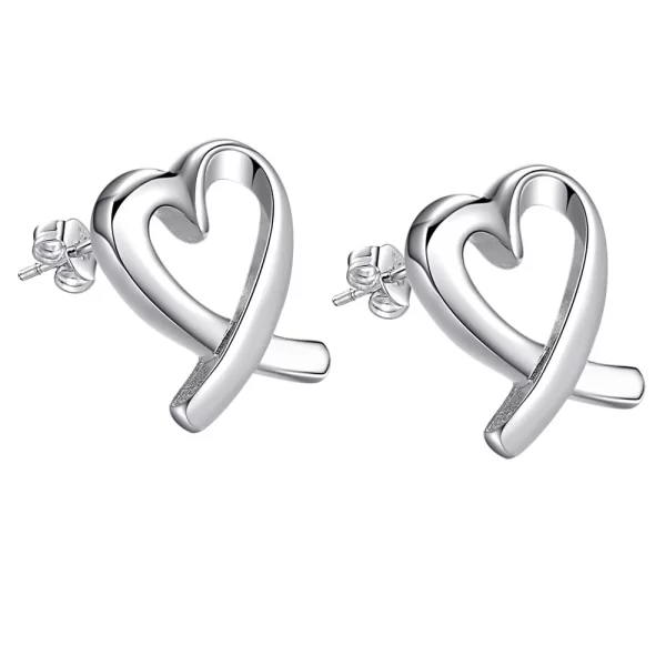Original 925 Sterling Silver New Earrings Hearts For Women Exquisite Student Girlfriend Jewelry Accessories Wedding Fashion Gift - Image 23
