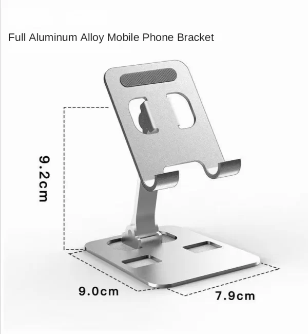 Universal All Aluminum Alloy Foldable Desk Phone Holder Mount Stand For Mobile Phone Holder For Tablet Desktop Metal Holder - Image 6