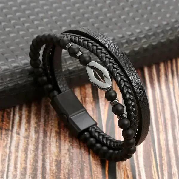 Classic Men's Leather Bracelet New Style Hand-woven Multi-layer Combination Accessory Fashion Man Jewelry Wholesale Dropshipping - Image 35