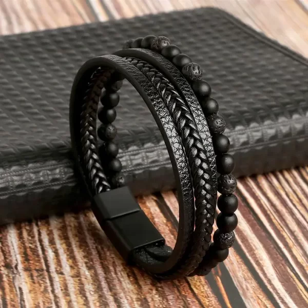 Classic Men's Leather Bracelet New Style Hand-woven Multi-layer Combination Accessory Fashion Man Jewelry Wholesale Dropshipping - Image 20