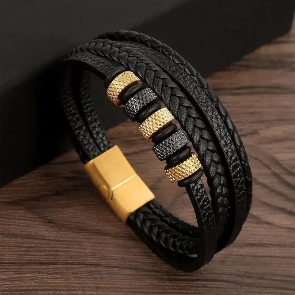 Classic Men's Leather Bracelet New Style Hand-woven Multi-layer Combination Accessory Fashion Man Jewelry Wholesale Dropshipping - Image 14