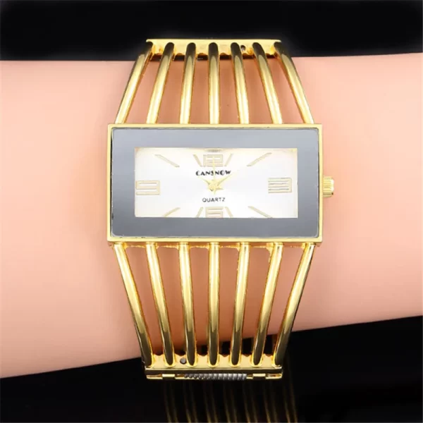 UTHAI W27 Women's Upscale Fashion Quartz Watch Girls' Hollow out Bracelet Creative Metal Lady Versatile Trend Wristwatches - Image 5