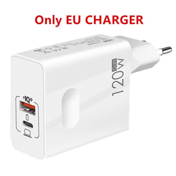 120W Fast Charger USB Type C PD Cable Fast Charging Quick Charge 3.0 Adapter For iPhone Xiaomi Samsung Oneplus Pixel Cellphones - Image 12