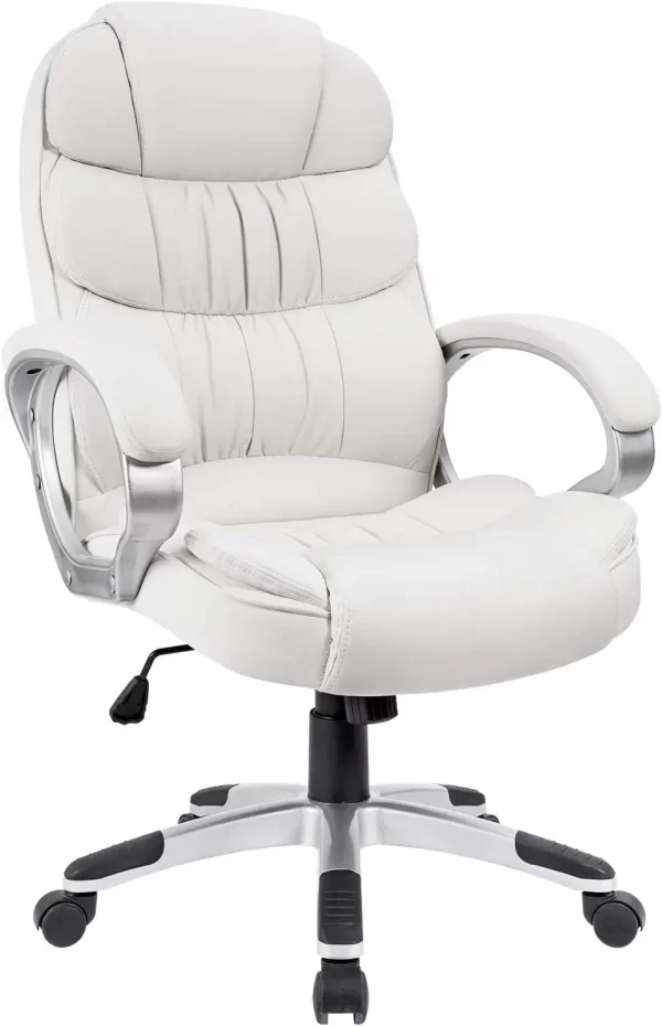 Homall Office Chair High Back Computer Desk Chair, PU Leather Adjustable Height Modern Executive Swivel Task Chair - Image 8