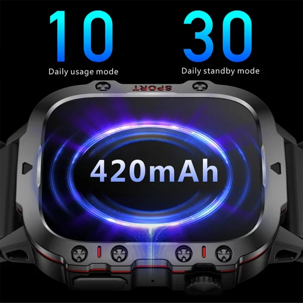 Original Men Smart Watch Bluetooth Call Fitness Clock 3ATM IP68 Swim Waterproof Sports Smartwatch for Women Xiaomi Android - Image 2