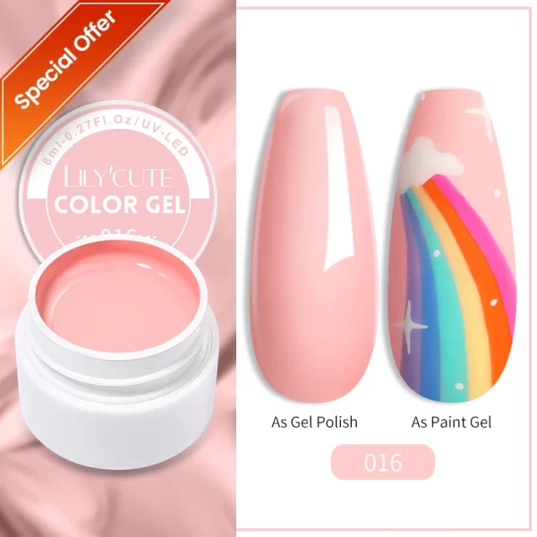 LILYCUTE 5ml Super Bright Silver Metallic Painting Liner Gel Nail Polish Drawing Stripe Graffiti Mirror Pull Line UV Gel Varnish - Image 35