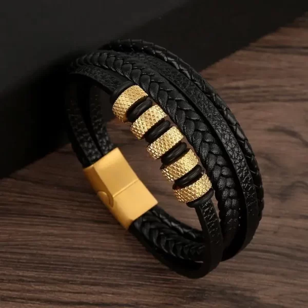 Classic Men's Leather Bracelet New Style Hand-woven Multi-layer Combination Accessory Fashion Man Jewelry Wholesale Dropshipping - Image 24