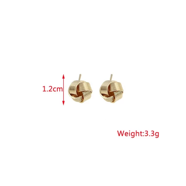 New Twist Stud Earrings Gold Color Metal Women Earrings Rotating Spiral Unusual Earrings for Ladies European Jewelry - Image 29