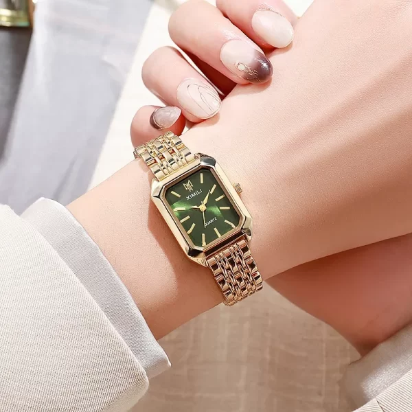 Hot Brand Stainless Steel Strap Watch Women Luxury Gift Quartz Wristwatch Student Fashion Simple Square Quartz Watches - Image 4