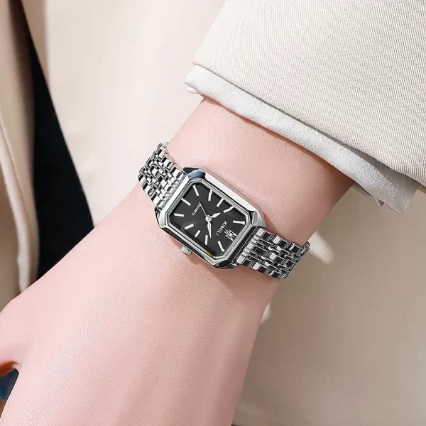 Hot Brand Stainless Steel Strap Watch Women Luxury Gift Quartz Wristwatch Student Fashion Simple Square Quartz Watches - Image 10