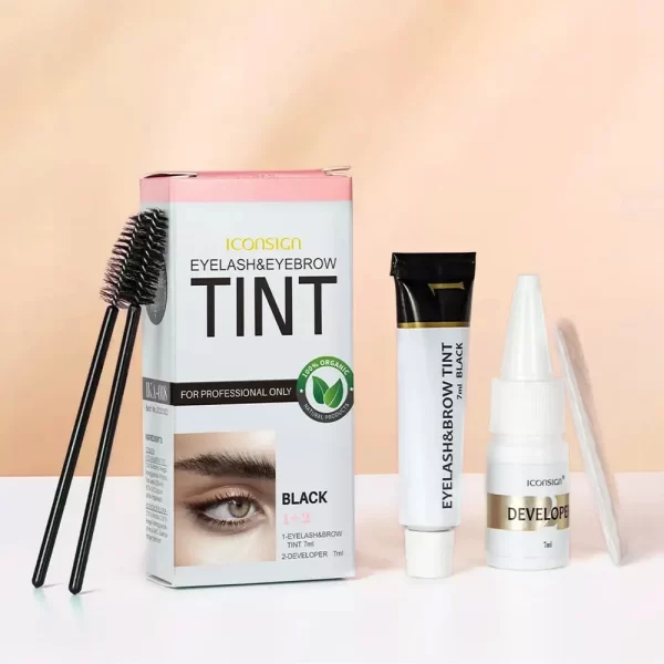 3Colors Eyelash Eyebrow Dye Tint Kit Fast Tint Brow Dye Gel Eyebrow Cream Brow Enhancers Henna Mascara Makeup Tool - Image 3