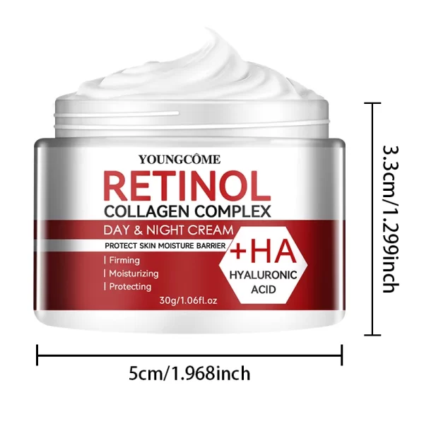 Retinol Collagen Facial Care Moisturizing Cream deeply nourishes  Suitable for dry and rough skin, Aging Face Cream Moisturizing - Image 8