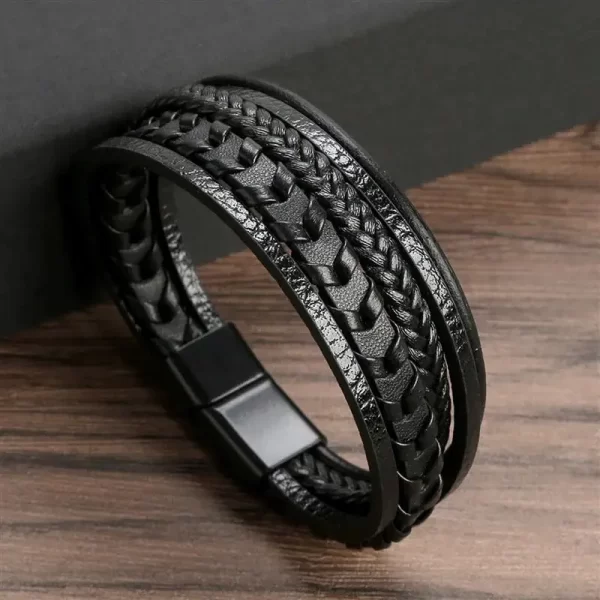 Classic Men's Leather Bracelet New Style Hand-woven Multi-layer Combination Accessory Fashion Man Jewelry Wholesale Dropshipping - Image 16