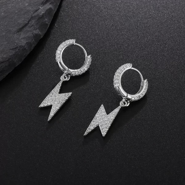 Iced Out Hoop Earrings Cubic Zirconia Huggie Cartilage Cuff Hypoallergenic Luxury Fashion Round Earrings for Men Jewelry - Image 9