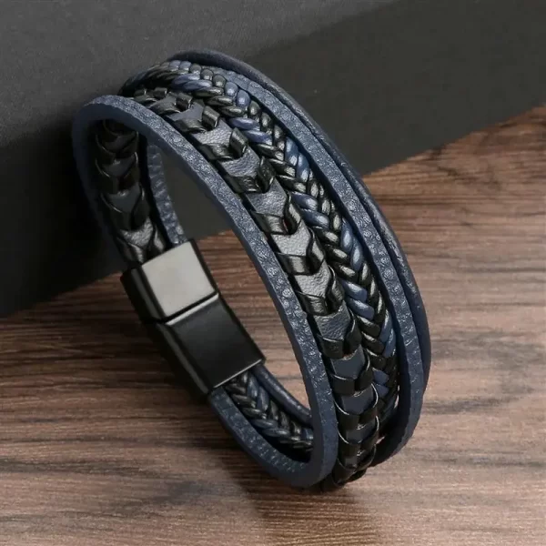 Classic Men's Leather Bracelet New Style Hand-woven Multi-layer Combination Accessory Fashion Man Jewelry Wholesale Dropshipping - Image 22