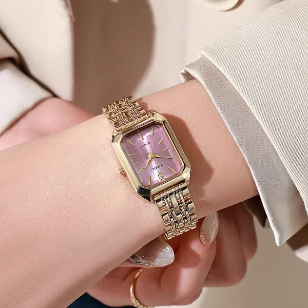 Hot Brand Stainless Steel Strap Watch Women Luxury Gift Quartz Wristwatch Student Fashion Simple Square Quartz Watches - Image 7