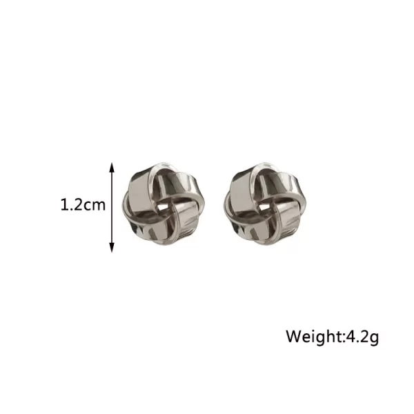 New Twist Stud Earrings Gold Color Metal Women Earrings Rotating Spiral Unusual Earrings for Ladies European Jewelry - Image 23