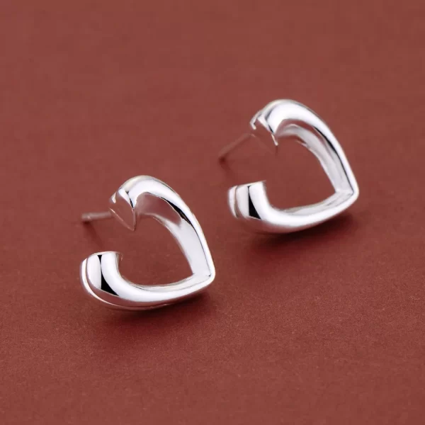 Original 925 Sterling Silver New Earrings Hearts For Women Exquisite Student Girlfriend Jewelry Accessories Wedding Fashion Gift - Image 27