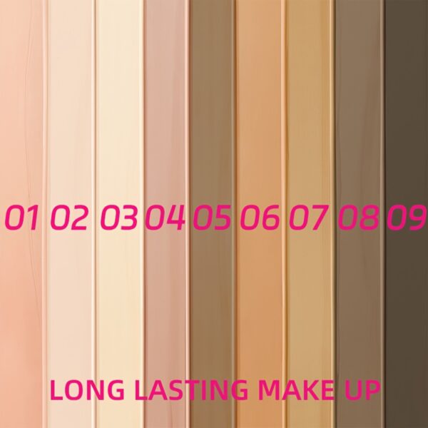 9 Shades Full Coverage Concealer, Natural Matte Finish, Waterproof Long Lasting Liquid Foundation Suitable For Concealing Dark Circles Acne Blemishes - Image 3