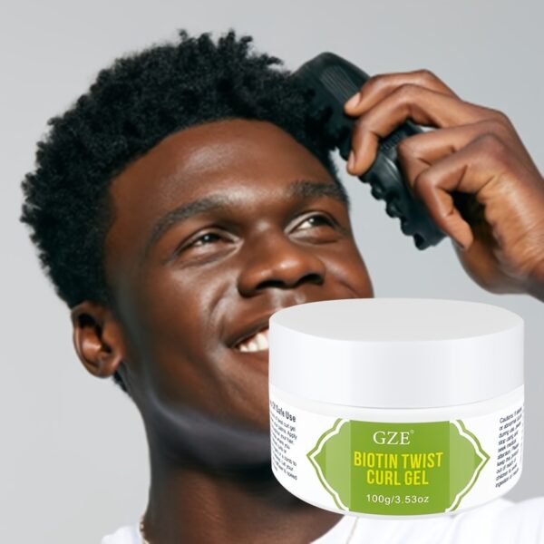 Hydrating Biotin Twist Curl Gel - Defines and Moisturizes for Stronger, Healthier Hair - Image 10