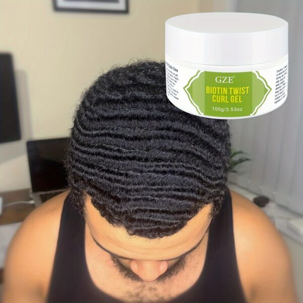 Hydrating Biotin Twist Curl Gel - Defines and Moisturizes for Stronger, Healthier Hair - Image 11