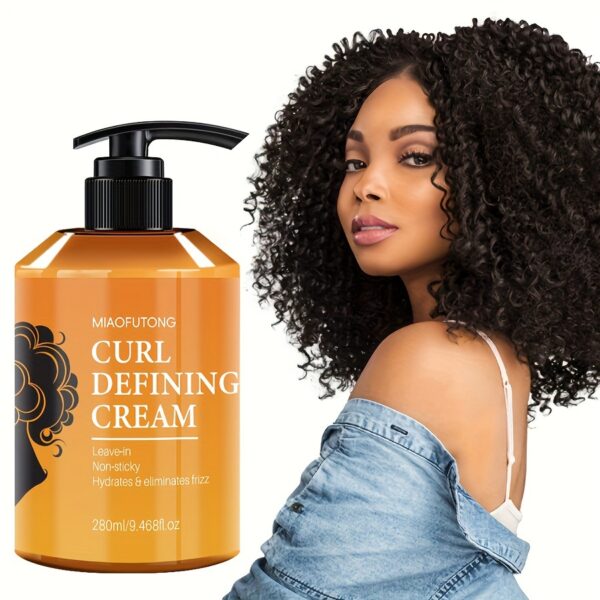 MAI Futon Curl Defining Cream, 9.47oz - Easy Punk American Style, Moroccan & Argan Oil Infused, Natural Volumizing, Long-Lasting Hold for Wavy & Curly Hair, Hydrating Squalane Formula - Image 6