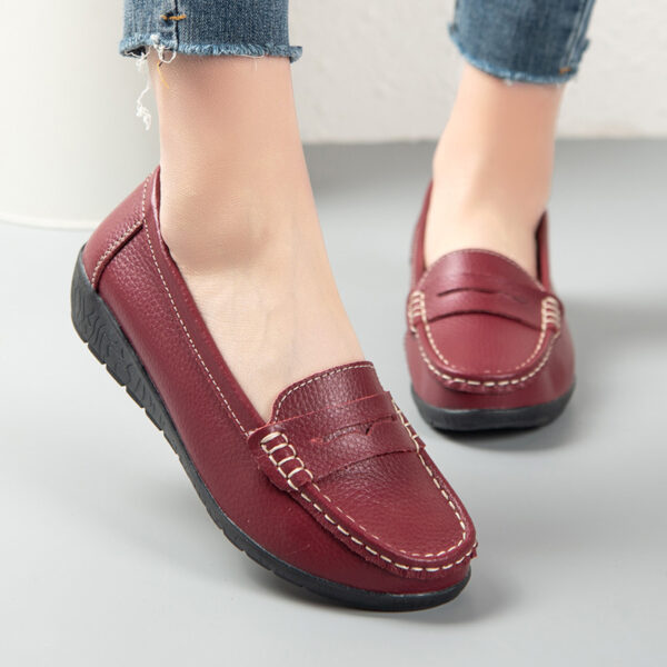 Solid Color Women Slip On Shoes, Comfortable Walking Flat Loafers, Casual Shoes, Driving Loafers, Walking Shoes - Image 7