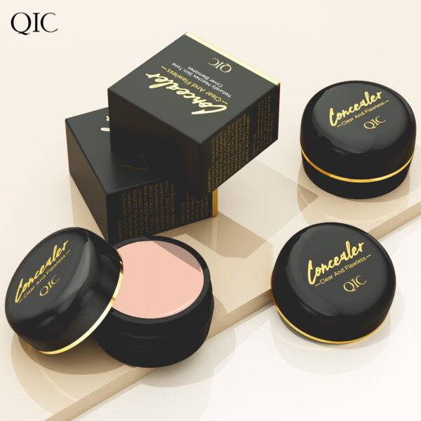 QIC Full Coverage Concealer Cream - Waterproof, Matte Finish for All Skin Tones, Hides Scars & Dark Spots, Long-Lasting, Multi-Color, Plant-Based Formula - Image 10