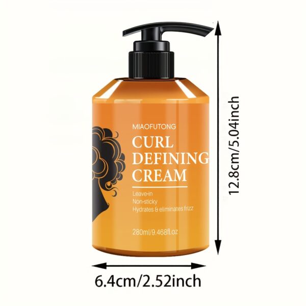 MAI Futon Curl Defining Cream, 9.47oz - Easy Punk American Style, Moroccan & Argan Oil Infused, Natural Volumizing, Long-Lasting Hold for Wavy & Curly Hair, Hydrating Squalane Formula - Image 4