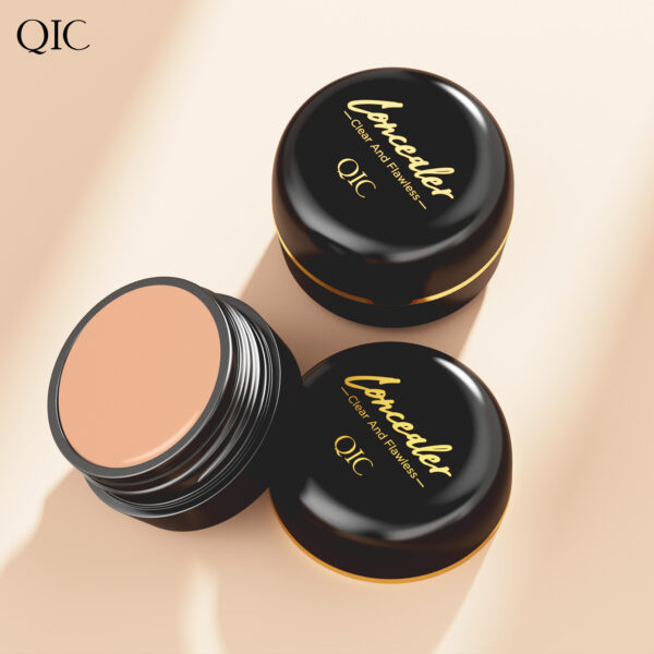 QIC Full Coverage Concealer Cream - Waterproof, Matte Finish for All Skin Tones, Hides Scars & Dark Spots, Long-Lasting, Multi-Color, Plant-Based Formula - Image 9