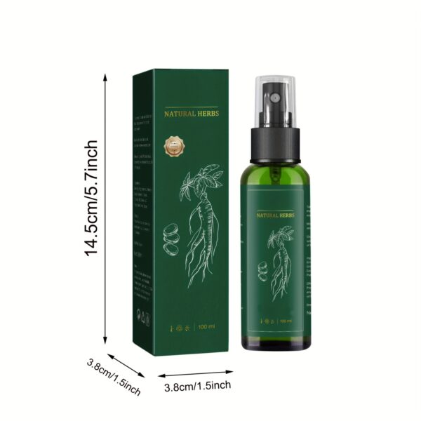 Ginseng Hair Serum Spray, Natural And Safe, 100ml/3.38oz - Image 4