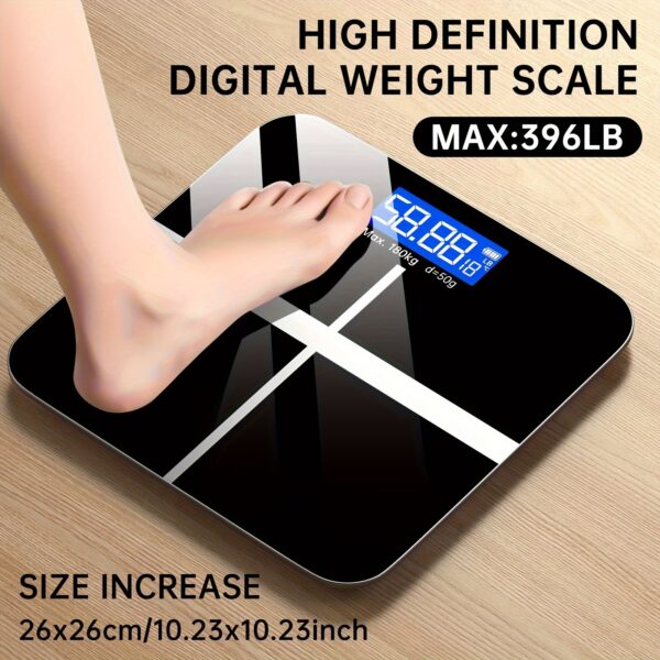 Weight Scale Electronic Scale, 396 Pound Digital Bathroom Scale, High-precision Weight Scale with LCD High-definition Display Screen And Temperature Display (switchable Between KG And Pounds), Ultra Wide Platform, High-precision Electronic Weighing