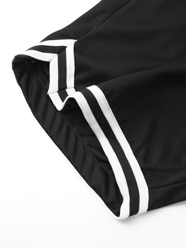 4pcs Men's Casual Athletic Shorts with Zipper Pockets - Breathable Polyester, Elastic Waistband, Multi-Color Basketball & Sports Wear, Machine Washable - Image 7