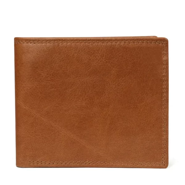 GENODERN Cow Leather Men Wallets with Coin Pocket Vintage Male Purse RFID Blocking Genuine Leather Men Wallet with Card Holders - Image 12