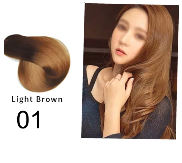 Mokeru Natural Organic Brown Hair Color Permanent Hair Coloring Shampoo Long Lasting Hair Dye Shampoo For Women Professional Dye - Image 18