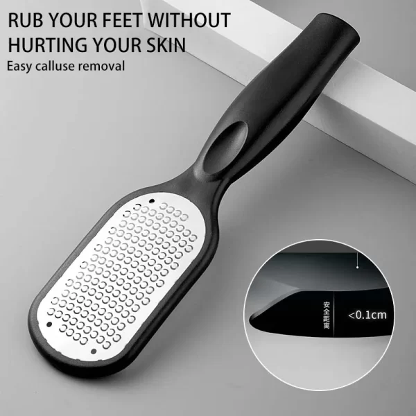 Foot File Scraper Callus Remover Feet Professional Steel Pedicure Tools Foot Corn Removal Dead Skin Remover Foot Care - Image 2