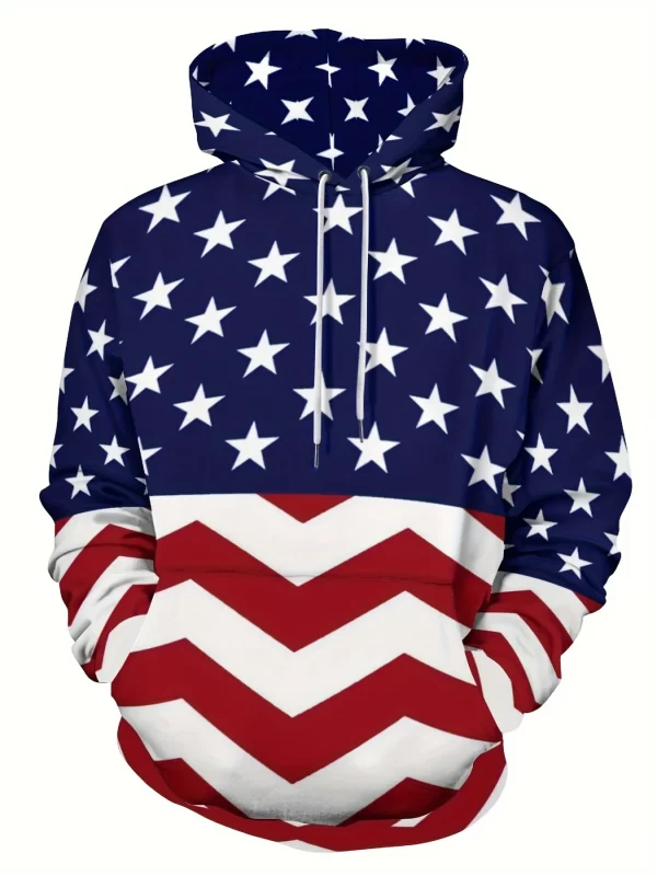 American Flag & Blessed 3d Print Hoodie Women Fashion Oversized Hoodies Women Sweats Letter Coat Sweatshirt With Pocket Pullover - Image 6