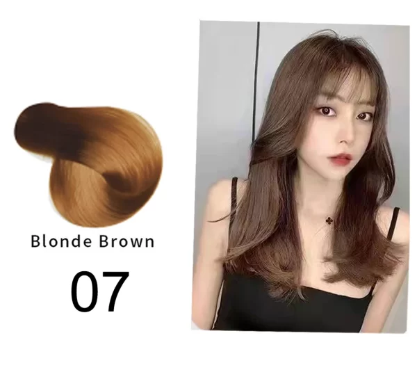 Mokeru Natural Organic Brown Hair Color Permanent Hair Coloring Shampoo Long Lasting Hair Dye Shampoo For Women Professional Dye - Image 14