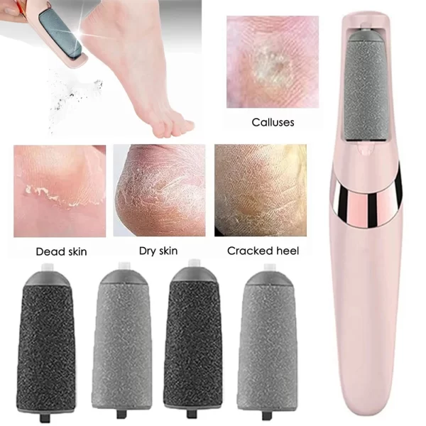 Electric Callus Remover for Feet, Rechargeable Foot File Pedicure Tool, Portable Foot Callus Remover Waterproof Profess,Pedicure - Image 2