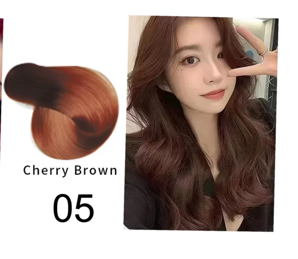 Mokeru Natural Organic Brown Hair Color Permanent Hair Coloring Shampoo Long Lasting Hair Dye Shampoo For Women Professional Dye - Image 13