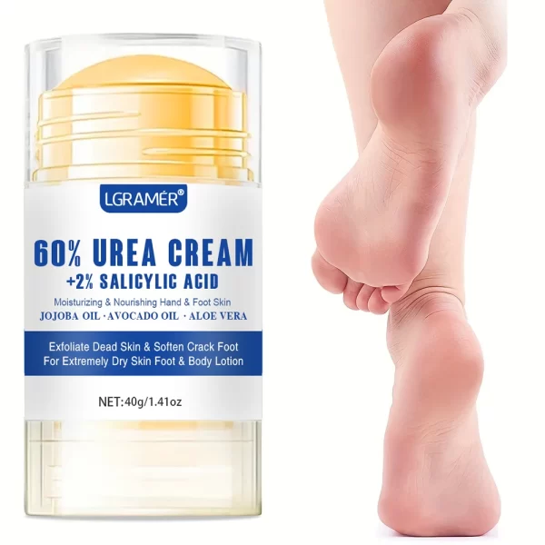 40g Urea Foot Cream Dry Cracked Feet Heel Gentle Exfoliation Softening Skin Ultra-Hydrating Hand Foot Care Cream Stick Protuct - Image 2