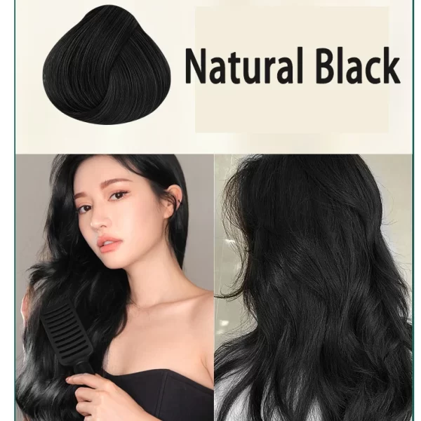 Mokeru Natural Organic Brown Hair Color Permanent Hair Coloring Shampoo Long Lasting Hair Dye Shampoo For Women Professional Dye - Image 10