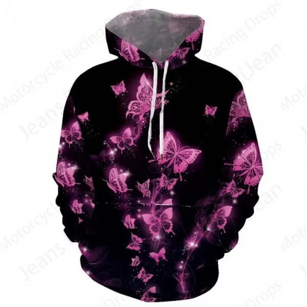 Butterfly 3d Print Hoodie Women Fashion Oversized Hoodies Women Sweats Animal Sweatshirt Female Clothes Girl Coat Pullover Hoody - Image 7