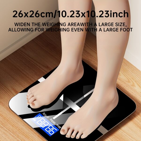 Weight Scale Electronic Scale, 396 Pound Digital Bathroom Scale, High-precision Weight Scale with LCD High-definition Display Screen And Temperature Display (switchable Between KG And Pounds), Ultra Wide Platform, High-precision Electronic Weighing - Image 7