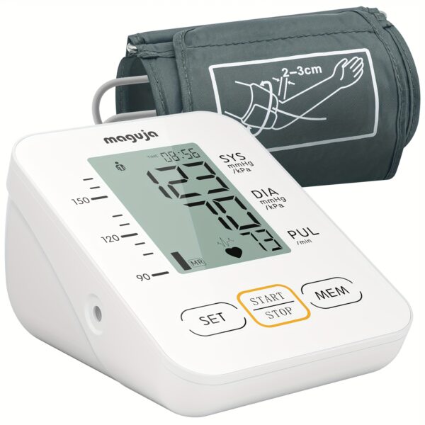 Arm Blood Pressure Monitor for Adults, Maguja Blood Pressure Machine Easy to Operate, BP Monitor Automatic Upper Arm Digital with Newly Upgraded Cuff Length 16.54inch Blood Pressure Cuff for Home Use