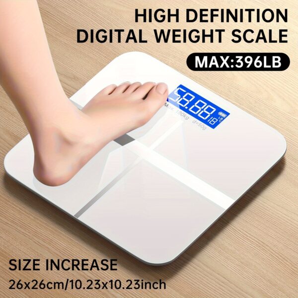 Weight Scale Electronic Scale, 396 Pound Digital Bathroom Scale, High-precision Weight Scale with LCD High-definition Display Screen And Temperature Display (switchable Between KG And Pounds), Ultra Wide Platform, High-precision Electronic Weighing - Image 3