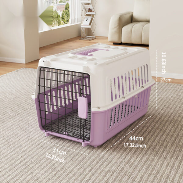 Pet Air Box for Cats, Portable Cat Cage for Air Transport, Dog Handheld Car Pet Box/Bag - Image 10