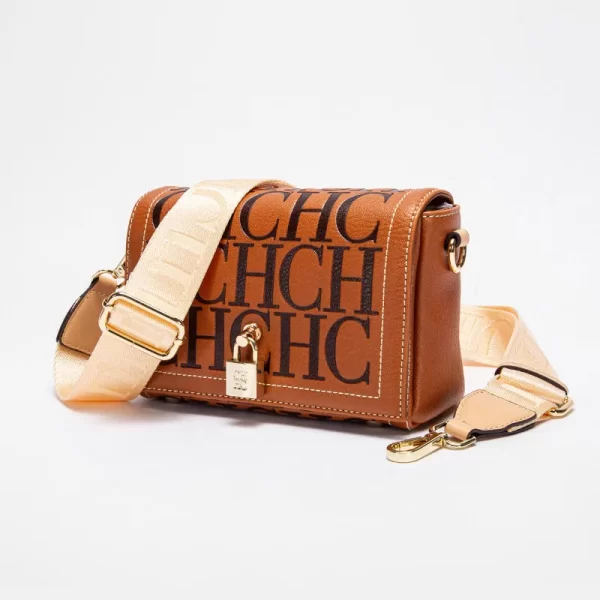 CH Fashion Design Model Metal Accessories Buckle Women's Shoulder Bag Luxury Brand Fashion Solid Color Printed Head Bag