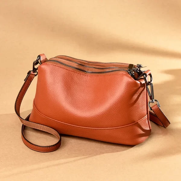 New Fashion Women Genuine Leather Handbags Women's bags Designer Female Shoulder Bags Luxury Brand Cowhide Ladies Messenger Bag - Image 8