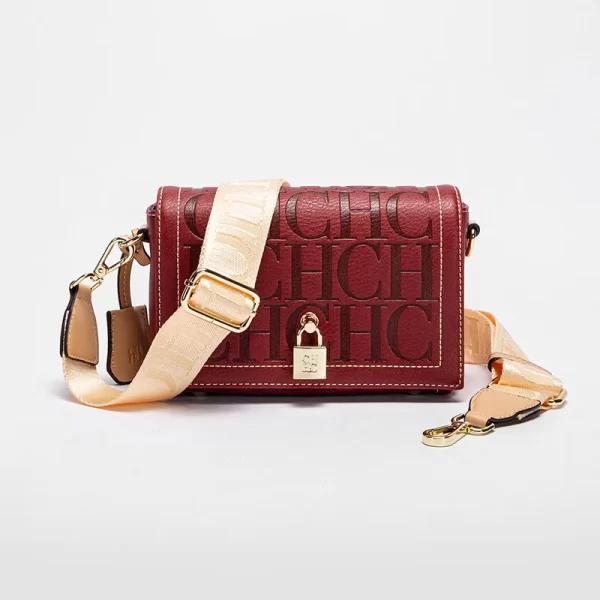 CH Fashion Design Model Metal Accessories Buckle Women's Shoulder Bag Luxury Brand Fashion Solid Color Printed Head Bag - Image 8